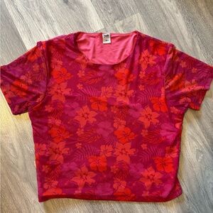 Twik Pink Floral Short Sleeve Top